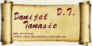 Danijel Tanasić vizit kartica